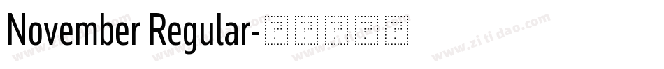 November Regular字体转换